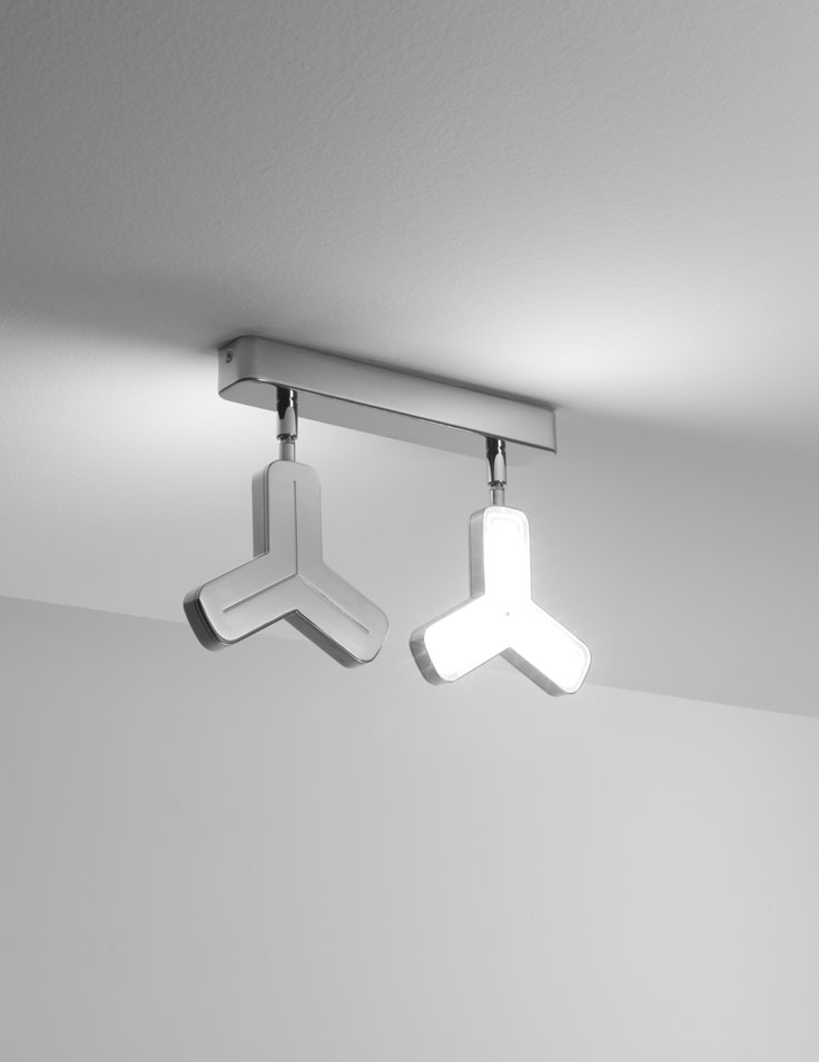 2 lights LED ceiling lamp